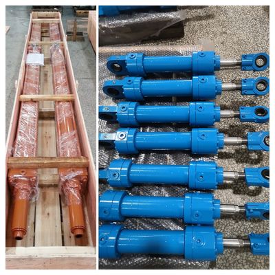 21 Mpa werkdruk Zware hydraulische cilinders met 27SiMn-cilinderbuis in staalfabriek