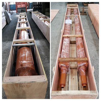 21 MPa werkdruk Staalfabriek Zware hydraulische cilinders met aangepaste slaglengte