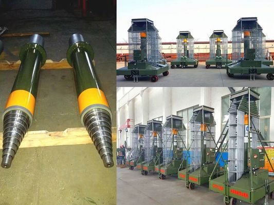 Max ID 500 mm aangepaste hydraulische cilinder drie-stadium kraan hydraulische cilinder