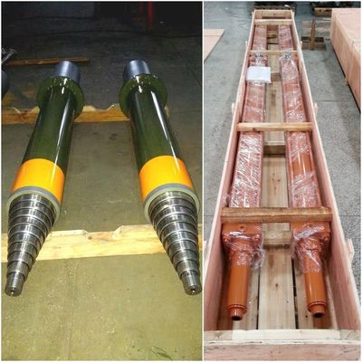 Eenvoudig werkende zware driefasige hydraulische cilinder 32 MPa Testdruk