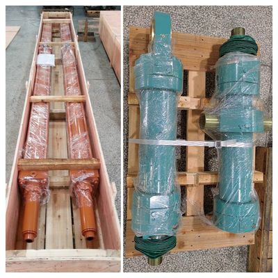 Dubbelwerkende driefasige hydraulische cilinder 32MPa 27SiMn cilinderbuis