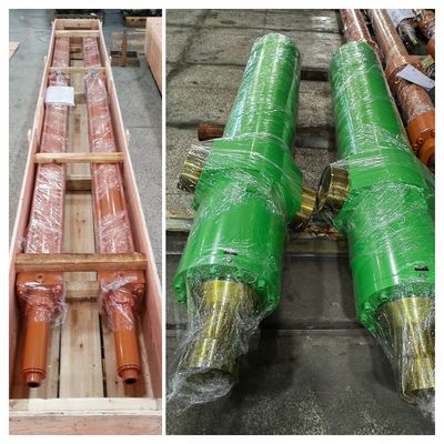 32 MPa Testdruk Zware 3-stap hydraulische cilinders met maximale boorddiameter 865 mm in staalfabriek