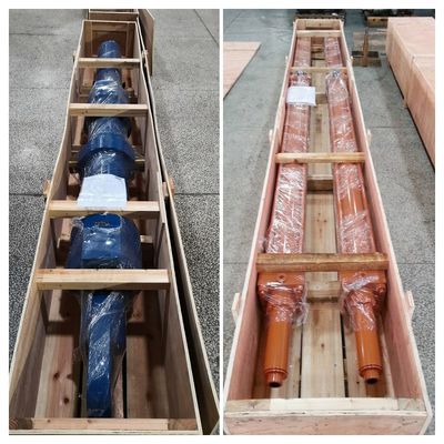 32 MPa Testdruk Staalfabriek Zware hydraulische cilinders met aangepaste slaglengte